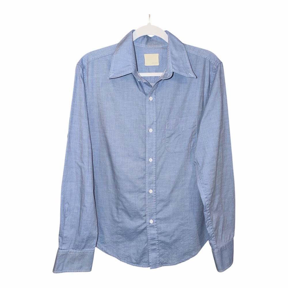 Band‎ of Outsiders Chambray Button Down | Western Americana Large H1